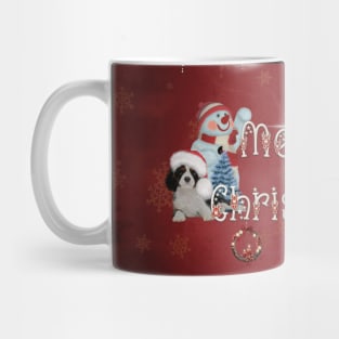 Merry christmas, cute christmas dos and, snowman Mug